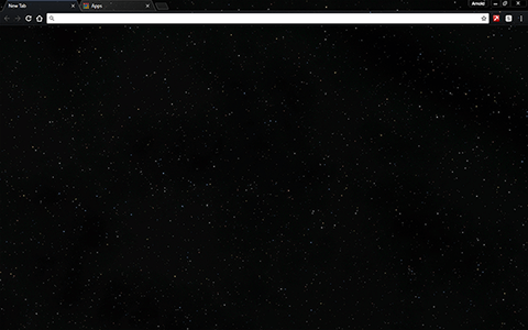 Space Starfield Google Chrome Theme