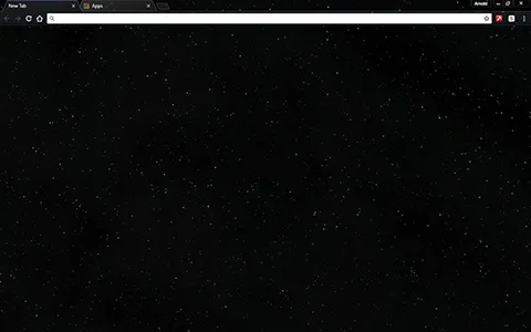 Space Starfield Google Chrome Theme