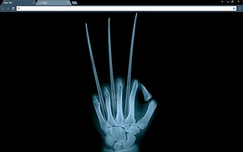 Wolverine X-Ray Google Chrome Theme