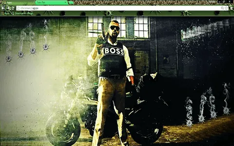 Battlefield Hardline Boss Google Chrome Theme