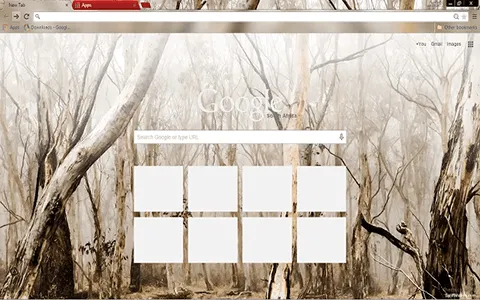 Free In The Woods Google Chrome Theme