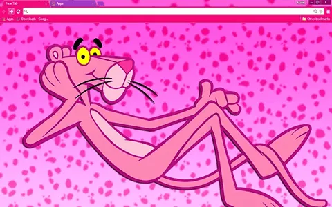 Free Pink Panther Google Chrome Theme