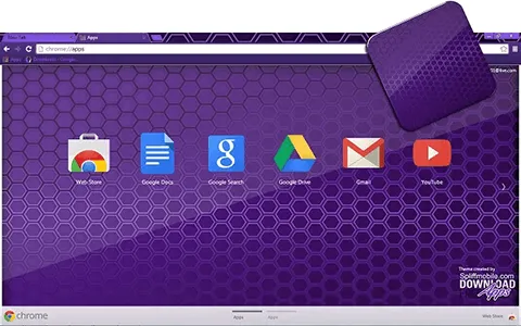 Free Purple Colm�ia Google Chrome Theme