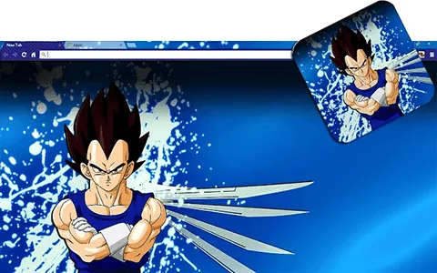 Free Vegeta Google Chrome Theme