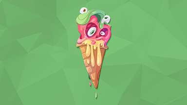 Monster Ice Cream 2K Wallpaper
