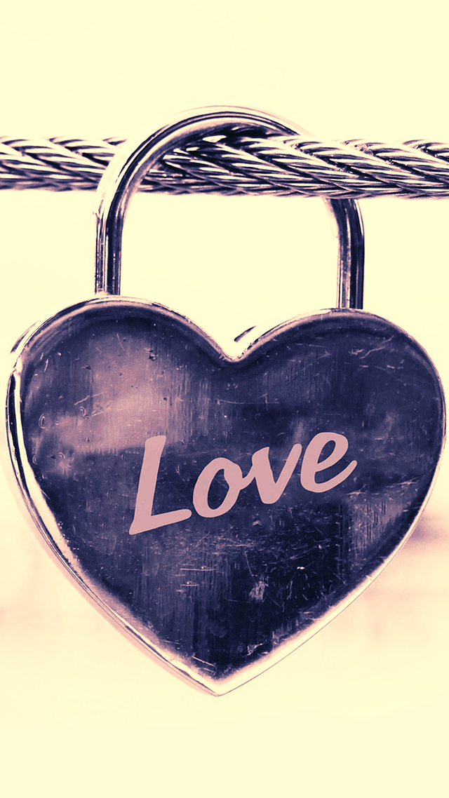 Love Lock Purple hd Wallpaper for Android.