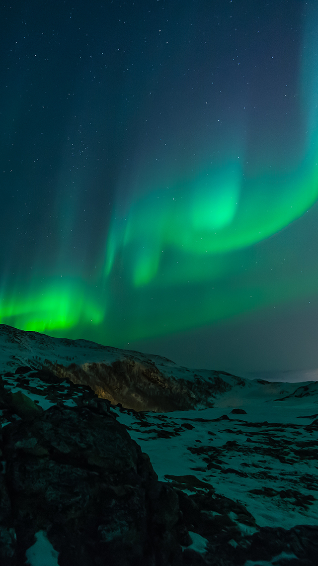 Northern Lights Sky hd Wallpaper for Android.