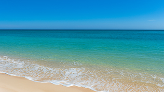 Beach Blue 8K Wallpaper