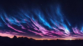 Beautiful Night Sky Sunset Chromebook Wallpaper