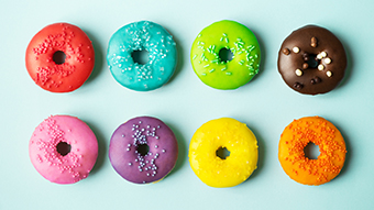 Colorful Donuts Laptop Background