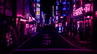 Japanese Night Chromebook Wallpaper