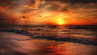 Sunset Bay Desktop Background