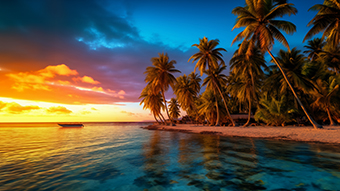 Tropical Beach Chromebook Wallpaper