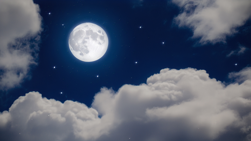 Blue Moon 4K Wallpaper