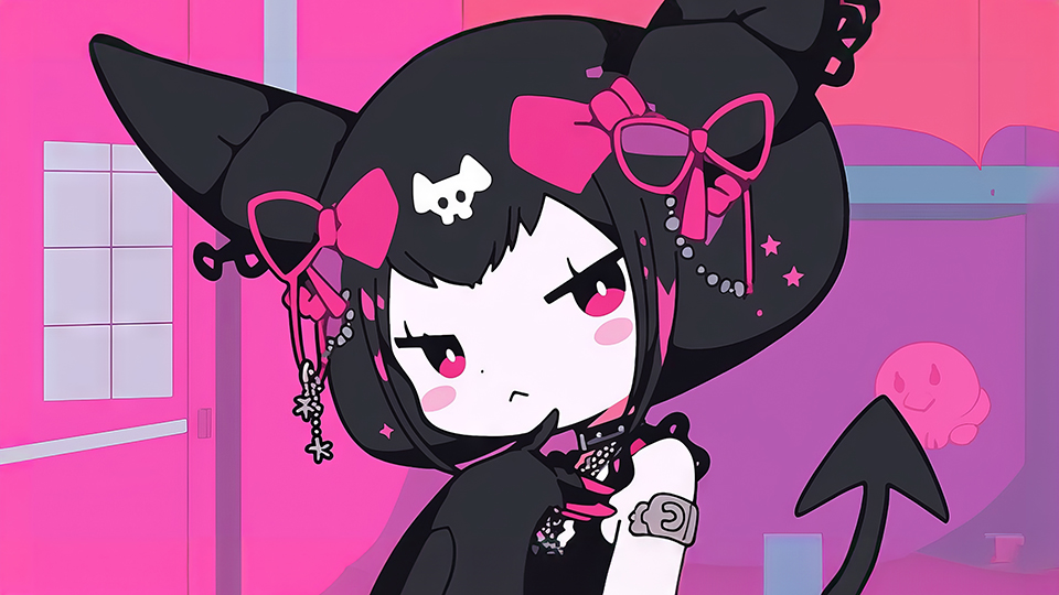 Kuromi 4K Wallpaper