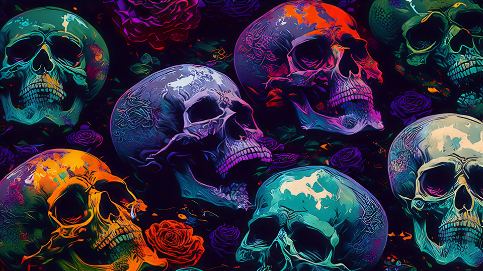 Skulls 4K Wallpaper