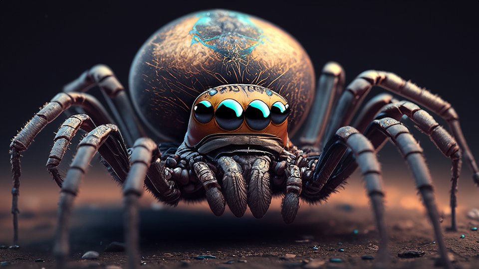 Spider wallpaper for Chromebook