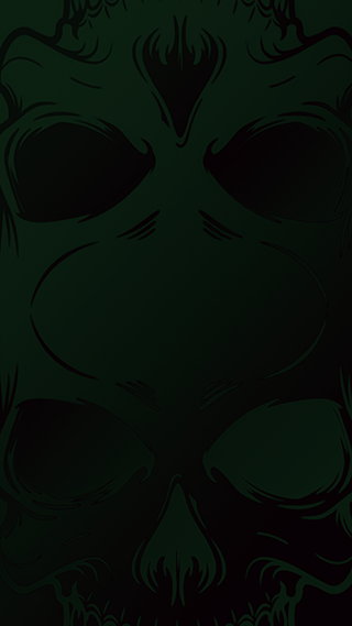 Green Skull Case