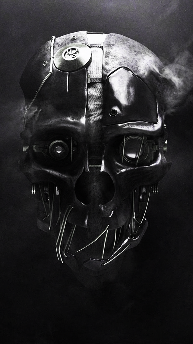 Dishonored Skull Huawei P50 Pro Wallpaper.