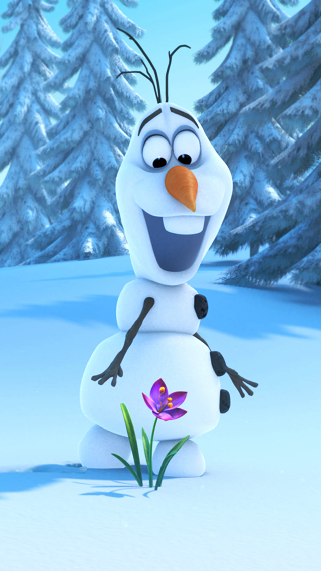 Frozen Olaf Huawei P50 Pro Wallpaper.
