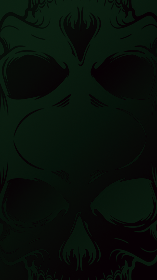 Green Skull Case Huawei P50 Pro Wallpaper.