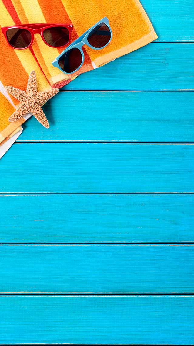 Beach Things iPhone Wallpaper.