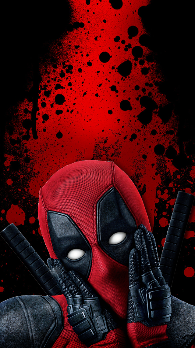 Dead Pool iPhone Wallpaper.