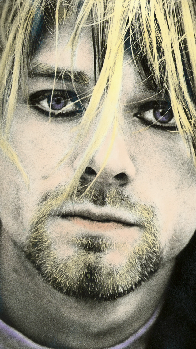 Kurt Cobain iPhone Wallpaper.
