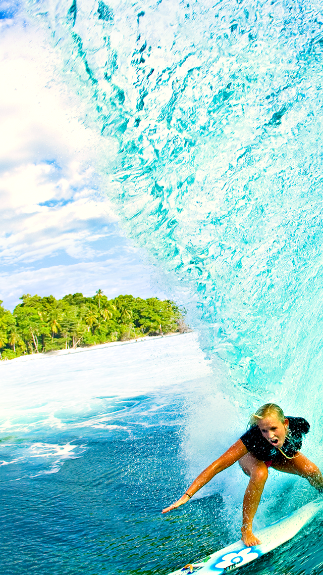 Surfer Girl iPhone 13 Pro Max Wallpaper.