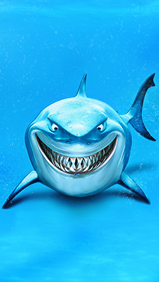 Bruce The Shark Cute Wallpaper For Phone