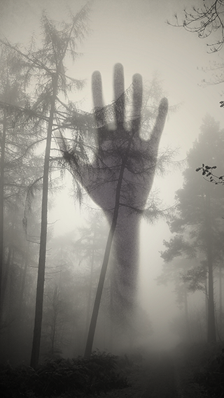 Creepy Hand iPhone Screen Background