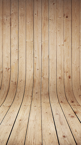 Curved Wood iPhone XR Wallpaper