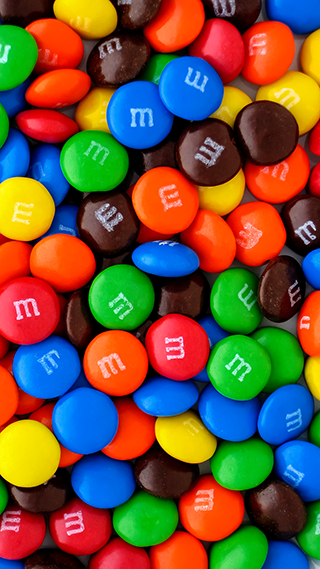 M&Ms Home Screen and Lock Screen Wallpaper