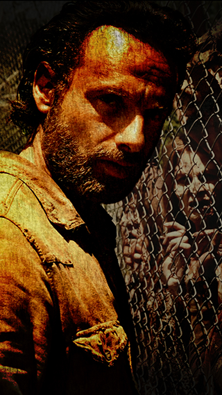 Walking Dead Rick iPhone Screen Background
