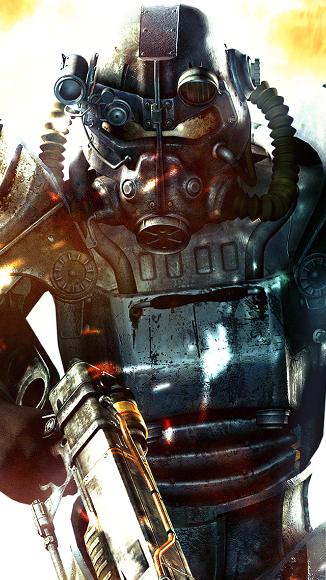 Fallout Soldier iPhone XR Wallpaper