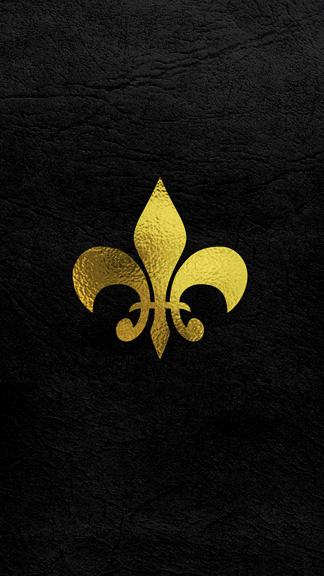 Golden Fleur De Lis Android Mobile Wallpaper