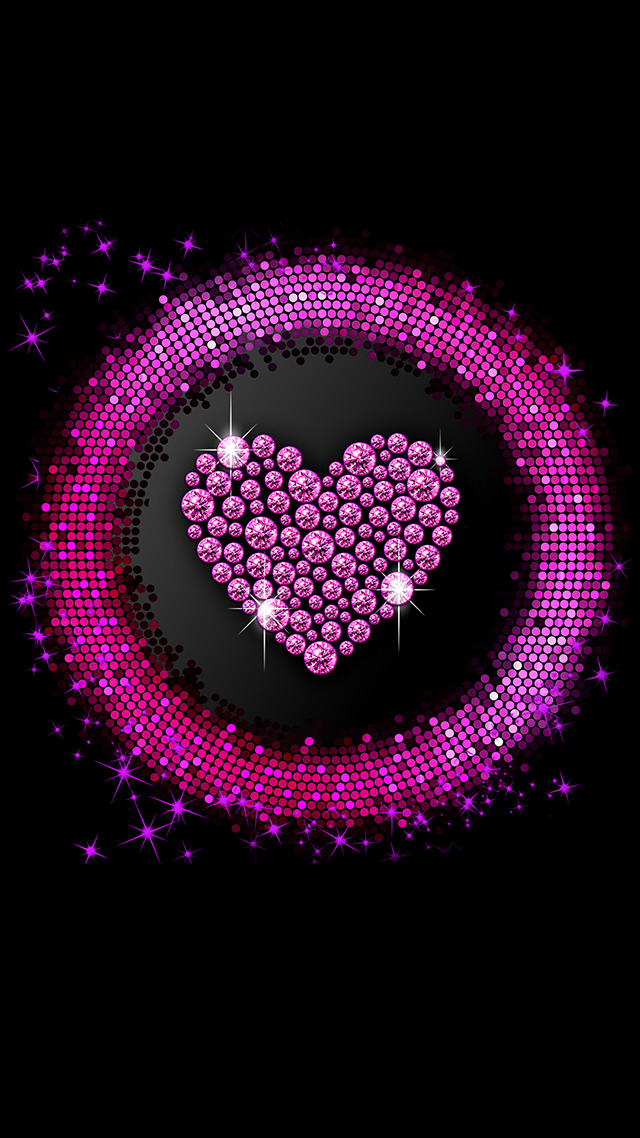 Heart Beats iPhone Home Screen Wallpaper