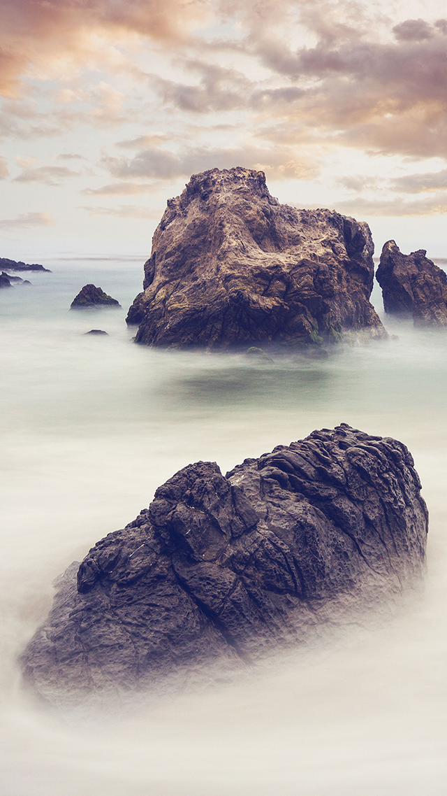 Landscape Shore Samsung Z Fold 3 Wallpaper.